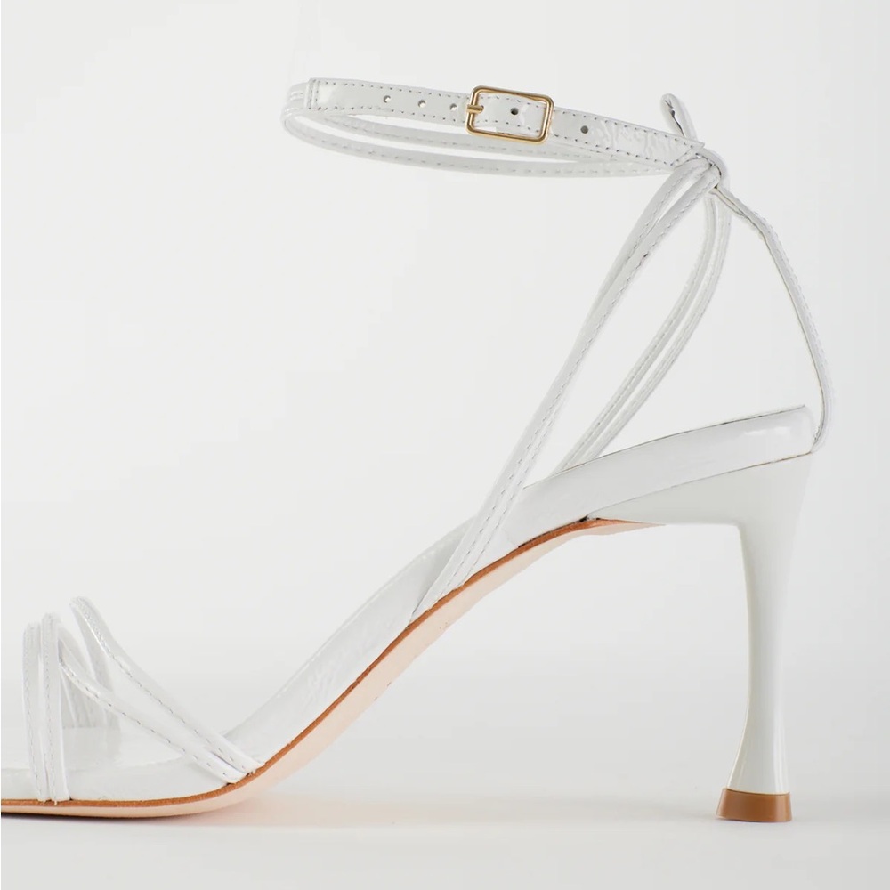 Tibi brand New Guy Naplack Sandal White 38/8 - Picture 6 of 8